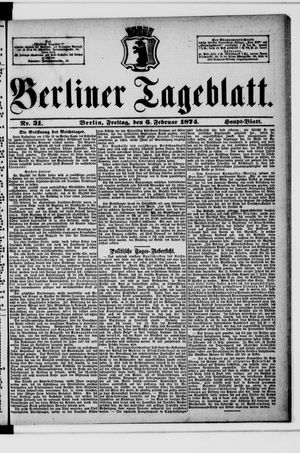 Berliner Tageblatt und Handels-Zeitung vom 06.02.1874