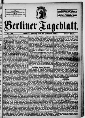 Berliner Tageblatt und Handels-Zeitung vom 13.02.1874