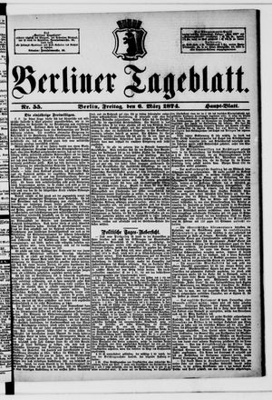 Berliner Tageblatt und Handels-Zeitung vom 06.03.1874