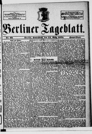 Berliner Tageblatt und Handels-Zeitung vom 14.03.1874