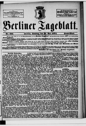 Berliner Tageblatt und Handels-Zeitung vom 31.05.1874