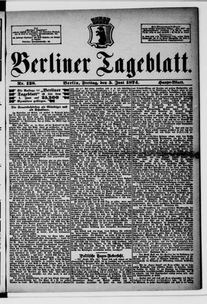 Berliner Tageblatt und Handels-Zeitung vom 05.06.1874