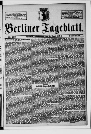 Berliner Tageblatt und Handels-Zeitung vom 06.06.1874