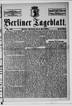 Berliner Tageblatt und Handels-Zeitung vom 08.07.1874