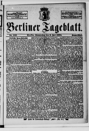 Berliner Tageblatt und Handels-Zeitung on Jul 9, 1874