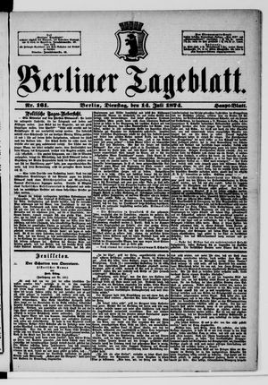 Berliner Tageblatt und Handels-Zeitung vom 14.07.1874
