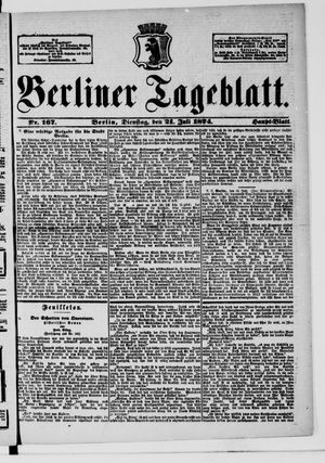 Berliner Tageblatt und Handels-Zeitung vom 21.07.1874