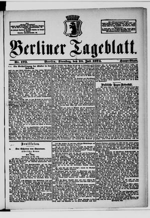 Berliner Tageblatt und Handels-Zeitung vom 28.07.1874