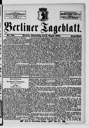 Berliner Tageblatt und Handels-Zeitung vom 06.08.1874