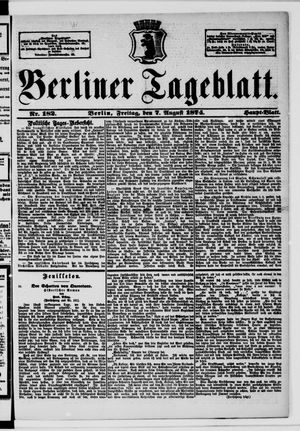 Berliner Tageblatt und Handels-Zeitung vom 07.08.1874