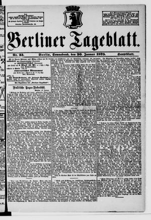 Berliner Tageblatt und Handels-Zeitung vom 30.01.1875