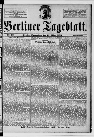 Berliner Tageblatt und Handels-Zeitung on Mar 11, 1875