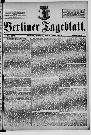 Berliner Tageblatt und Handels-Zeitung vom 08.06.1875