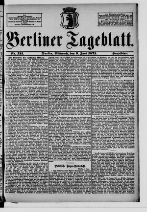 Berliner Tageblatt und Handels-Zeitung vom 09.06.1875