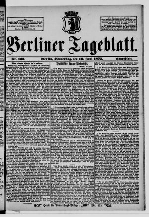 Berliner Tageblatt und Handels-Zeitung vom 10.06.1875