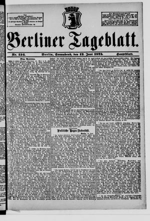 Berliner Tageblatt und Handels-Zeitung on Jun 12, 1875