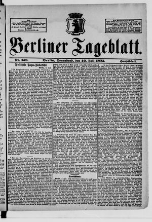 Berliner Tageblatt und Handels-Zeitung vom 10.07.1875