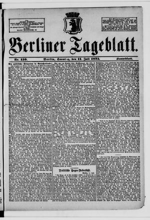 Berliner Tageblatt und Handels-Zeitung vom 11.07.1875