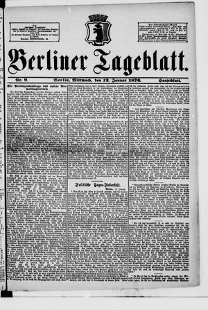 Berliner Tageblatt und Handels-Zeitung vom 12.01.1876