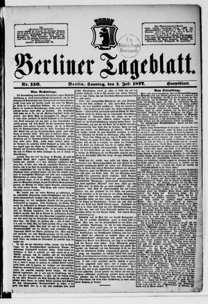 Berliner Tageblatt und Handels-Zeitung vom 01.07.1877