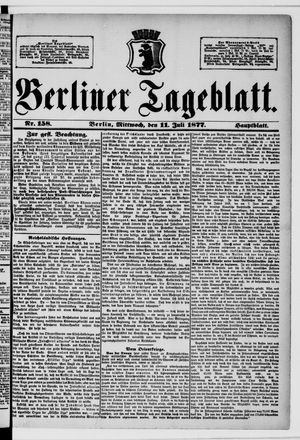 Berliner Tageblatt und Handels-Zeitung on Jul 11, 1877