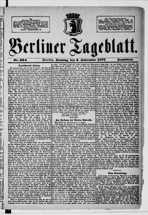 Berliner Tageblatt und Handels-Zeitung on Sep 2, 1877