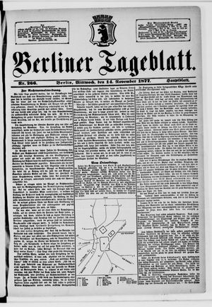 Berliner Tageblatt und Handels-Zeitung vom 14.11.1877
