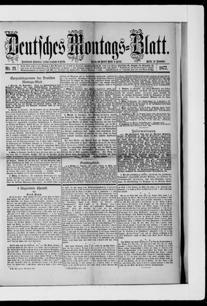Berliner Tageblatt und Handels-Zeitung on Nov 19, 1877