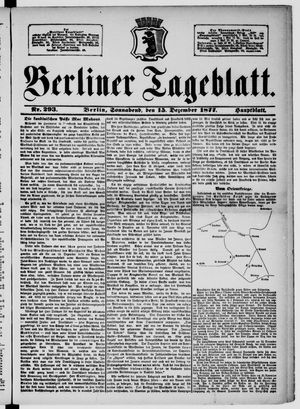 Berliner Tageblatt und Handels-Zeitung on Dec 15, 1877