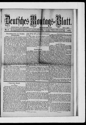 Berliner Tageblatt und Handels-Zeitung vom 14.01.1878