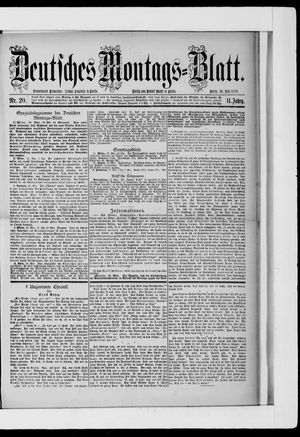 Berliner Tageblatt und Handels-Zeitung vom 20.05.1878