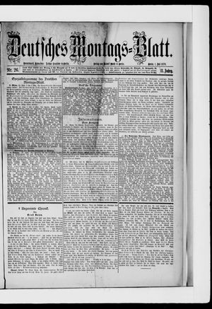 Berliner Tageblatt und Handels-Zeitung on Jul 1, 1878