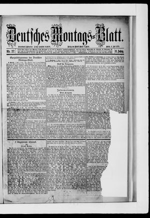 Berliner Tageblatt und Handels-Zeitung on Jul 8, 1878