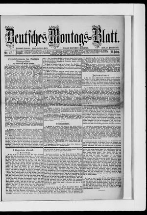 Berliner Tageblatt und Handels-Zeitung on Nov 25, 1878