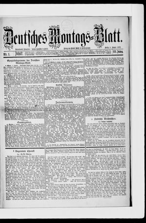 Berliner Tageblatt und Handels-Zeitung vom 06.01.1879