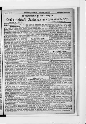 Berliner Tageblatt und Handels-Zeitung vom 01.02.1879