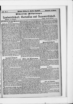 Berliner Tageblatt und Handels-Zeitung on Feb 15, 1879