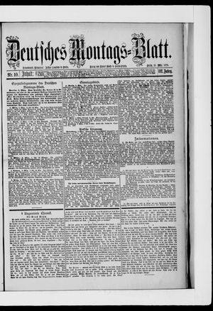 Berliner Tageblatt und Handels-Zeitung vom 10.03.1879