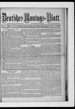 Berliner Tageblatt und Handels-Zeitung vom 24.03.1879