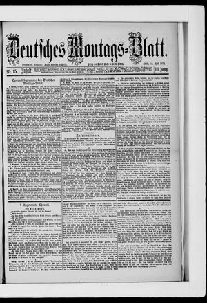 Berliner Tageblatt und Handels-Zeitung vom 14.04.1879