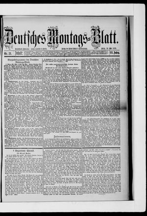 Berliner Tageblatt und Handels-Zeitung on May 26, 1879
