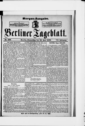 Berliner Tageblatt und Handels-Zeitung vom 11.06.1879