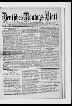 Berliner Tageblatt und Handels-Zeitung vom 15.09.1879