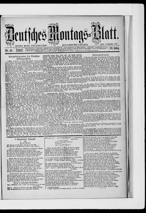 Berliner Tageblatt und Handels-Zeitung vom 17.11.1879