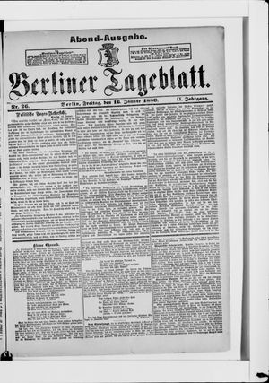 Berliner Tageblatt und Handels-Zeitung vom 16.01.1880