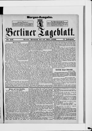 Berliner Tageblatt und Handels-Zeitung on Mar 10, 1880