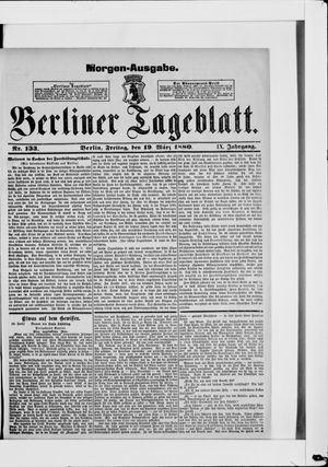 Berliner Tageblatt und Handels-Zeitung vom 19.03.1880