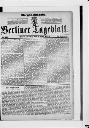 Berliner Tageblatt und Handels-Zeitung vom 06.04.1880