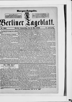 Berliner Tageblatt und Handels-Zeitung vom 06.05.1880
