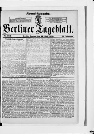 Berliner Tageblatt und Handels-Zeitung vom 21.05.1880